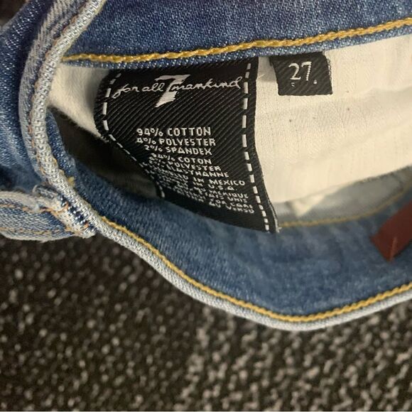 7 for all mankind, straight leg button up jeans - Picture 2 of 3